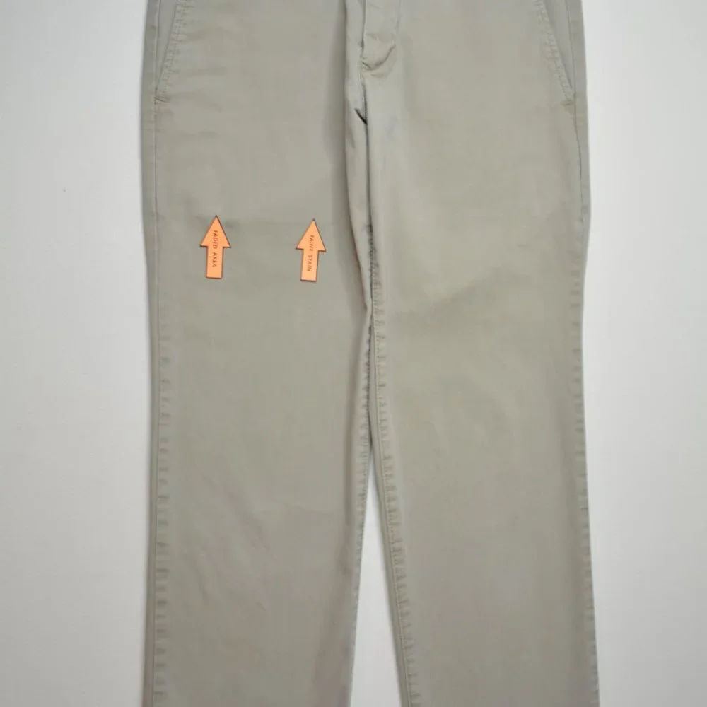 Gap Sz 29 x 27 Boys LIVED IN STRAIGHT Tan COTTON Khaki CHINO Trouser Dress PANTS